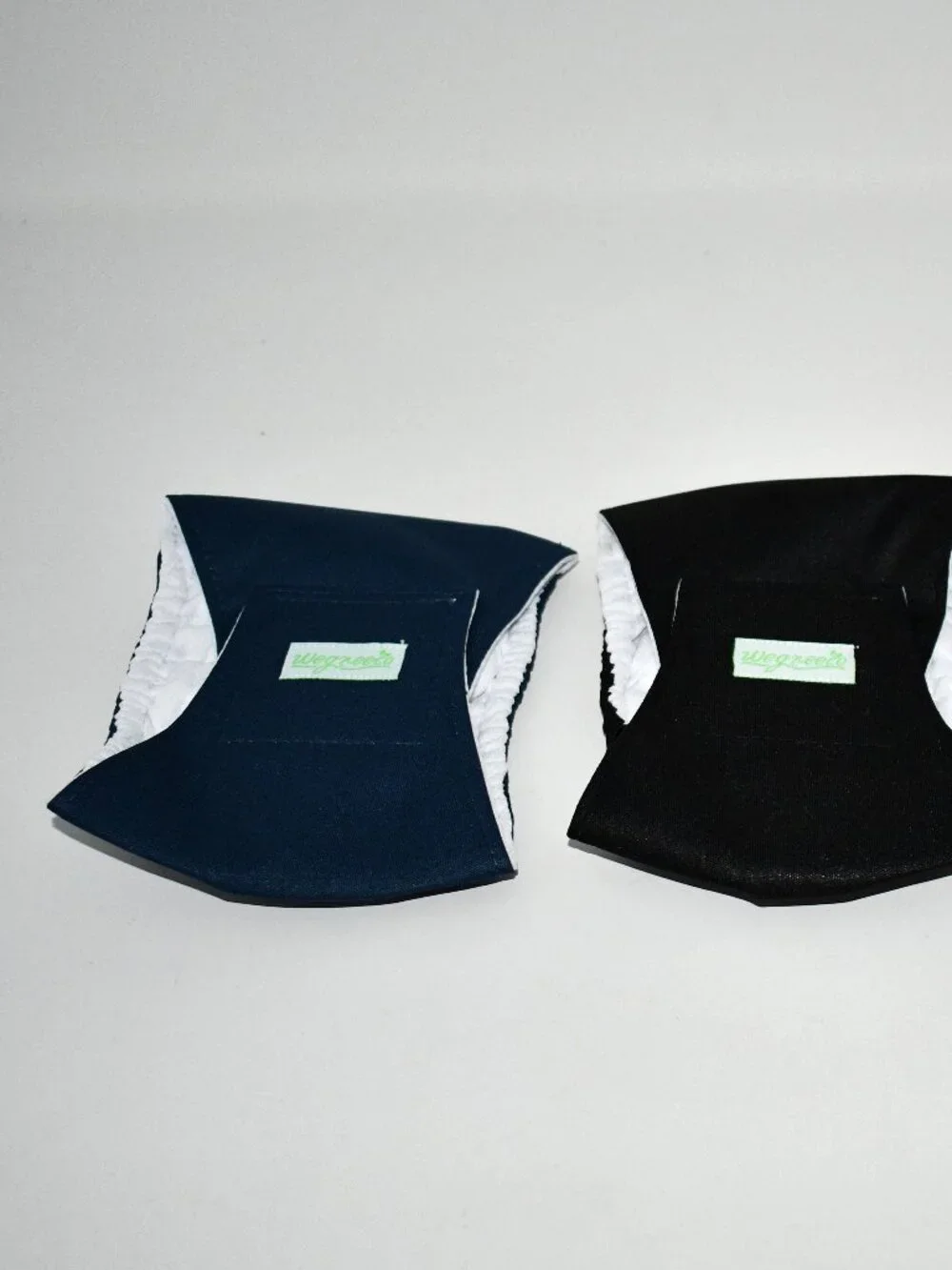 Wegreeco Washable Male Dog Belly Bands, 3-Pack, Black/ Charcoal/ Navy, XS, NWT
